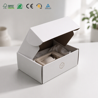 Boîte d'expédition en carton ondulé écologique pour e-commerce avec impression couleur et gaufrage pour marque de vêtements, logo personnalisé, délai de livraison rapide