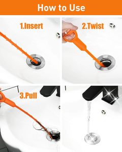 Déboucheur de drain, attrape-cheveux, nettoyant pour la cuisine, la douche et plus encore - Product Image 3