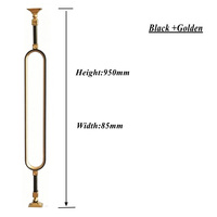 Colonne d'escalier de luxe haut de gamme en alliage Al-Mg, balustre ovale pour rampe d'escalier, balustres métalliques, poteaux d'escalier pour villa