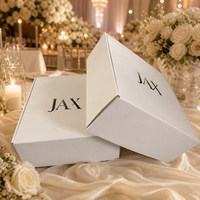 Boîtes de rangement pour robes de mariée imprimées sur mesure, emballages cadeaux rigides en carton de luxe pour robes de mariée, vente en gros directe