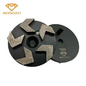 Stonekor disco de diamante para esmerilhador, 5 flechas de 3 polegadas xps cps com 1 pç para chão de concreto