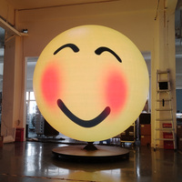 Écran LED sphérique holographique 3D en forme de globe Affichage LED d'intérieur extérieur pour la publicité Module de boule LED ronde en cercle souple