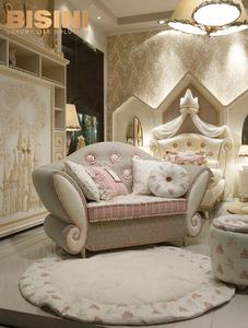 Cama Infantil con Diseño de Castillo, Color Dorado Europeo, Tallada, con Temática de Dibujos Animados, Estilo Princesa - Product Image 5