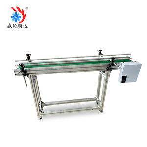 Mini convoyeur à bande en aluminium pour le <span class=keywords><strong>transport</strong></span> de petits <span class=keywords><strong>colis</strong></span> avec déflecteurs latéraux pour système de convoyage - Product Image 3