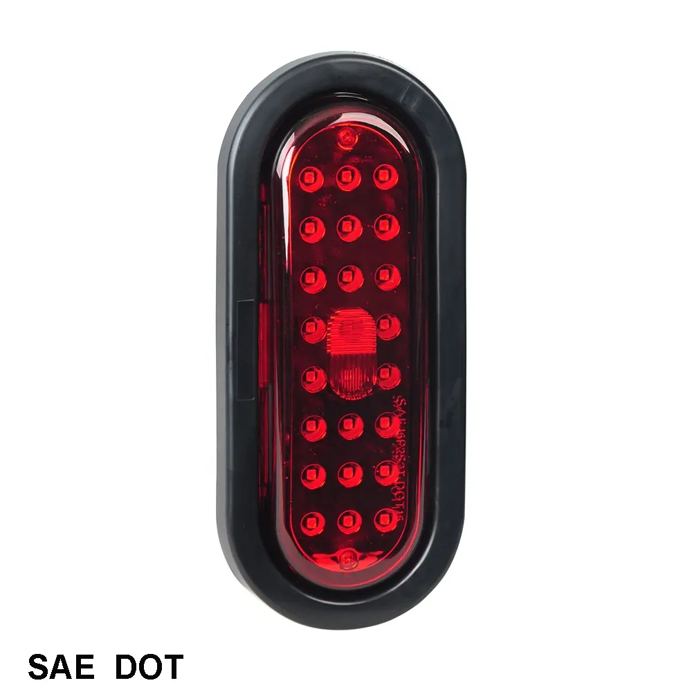 Tail Lamp 6" Oval LED High Mount Stop Light STOP/TURN/TAIL Truck Lamp