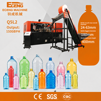 Machine de soufflage PET à 2 cavités 1500BPH Eceng Q5L2 à commande servo pour bouteilles d'huile alimentaire de 5L