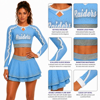 Uniformes de pom-pom girls en gros, logo personnalisé, design gratuit, vêtements d'équipe de haute qualité, livraison rapide, prix compétitif