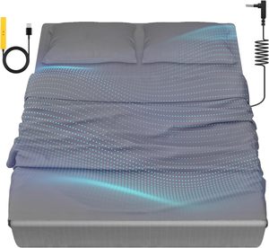 Sábana Confortable <span class=keywords><strong>con</strong></span> Conexión a Tierra, 5% Fibra de Plata, 95% Algodón, Estilo a Cuadros, Sábanas Ajustables para Hospital y Hogar, Ropa de <span class=keywords><strong>Cama</strong></span> <span class=keywords><strong>con</strong></span> Conexión a Tierra - Product Image 3