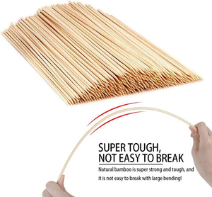 Eco- มิตรยาวบางรอบคมshashlikไม้ไผ่เสียบ - Product Image 3