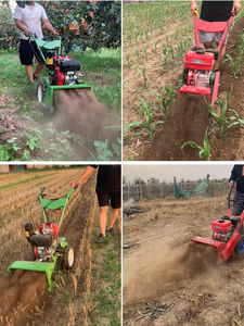 Cultivador de Gasolina Rojo, Mini Rotocultivador Agrícola, Máquina de Labranza de Alta Productividad con Componentes Centrales del Motor - Product Image 4