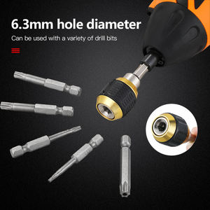 <span class=keywords><strong>Drill</strong></span> Driver elétrico de aço com 60mm Hex Handle Pop-up Quick Release Self-Locking Extensão Bar Quick Change Bit Hex <span class=keywords><strong>Shank</strong></span> <span class=keywords><strong>Rod</strong></span> - Product Image 5