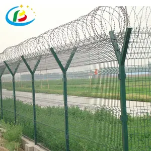 High Quality Commercial Galvanized Steel Welded Curved 3D Double Wire Mesh Fence Cost