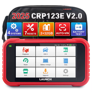 Universal <span class=keywords><strong>CRP123E</strong></span> V2.0 Herramienta de diagnóstico de coche de cuatro sistemas OBD2 Escáner Lector de código Versión mejorada de <span class=keywords><strong>CRP123E</strong></span> 123X - Product Image 2