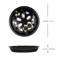 Plaque de déclenchement électronique pour batterie électronique (snare et tom) en ABS et alliage, démontage/montage rapide, durable, compatible avec les batterie électroniques 6,3 mm OEM