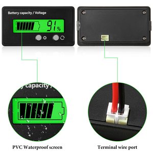 DC 12V 24V 36V 48V 60V 72v汽车电池容量电压监测表，带报警的数字电压表高尔夫球车电池伏特表 - Product Image 3
