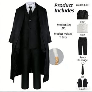 Disfraz de Cosplay de Anime Bungo <span class=keywords><strong>Stray</strong></span> Dogs, Conjunto Completo para Fiesta de Halloween, Traje de Cosplay, Talla Personalizada Disponible - Product Image 1