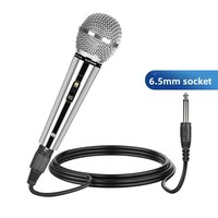 Microphone dynamique portable pour KTV/spectacles, idéal pour les performances à domicile et sur scène