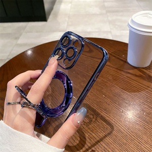เคสโทรศัพท์ใสหรูหรา ดีไซน์เนอร์ พร้อมที่ยึดแม่เหล็ก สำหรับ iPhone 17 16 15 14 13 12 11 - Product Image 3