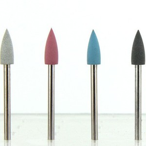 Cabezal de pulido dental de silicona, forma cónica, vástago de 1/8 pulgada, varios colores, para pulido y acabado - Product Image 4