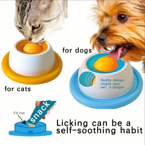 Plat à lécher lent pour animaux de compagnie en PP, antidérapant, portable, jouet pour chat et <span class=keywords><strong>chien</strong></span>, bol à nourriture lente - Product Image 1