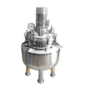 CE Certificate 300L steam heating gelatin melting Stainless Steel mixing tank with high shear mixer