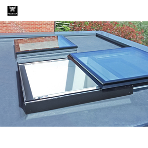 Système de toit coulissant automatique en aluminium de haute qualité résistant aux intempéries, trapes d'accès au toit coulissantes électriques ignifuges pour maisons - Product Image 2