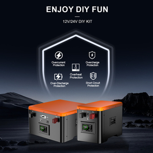 BASEN - Juego de Cajas/Estuches Metálicos para Baterías DIY para Paquetes de Baterías de 4S/8S 12V/24V 280Ah/300Ah/320Ah, Dispositivo de Compresión, Pantalla Táctil LCD Tipo C - Product Image 2