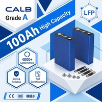 Cellule de batterie LiFePO4 CALB 100Ah 3.2V Grade A 4000cls, chargement direct usine en conteneur pour ESS, tricycle, commande en gros OEM