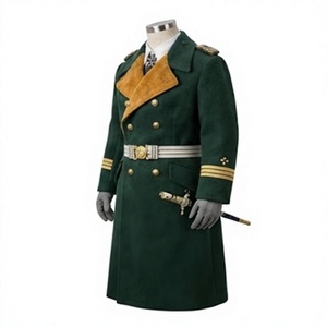 Manteau long de la Seconde Guerre mondiale, uniforme historique, tissu 100% laine, logo personnalisable, sur mesure - Product Image 4