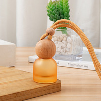 Diffuseur de parfum suspendu pour voiture, flacon vide de 10 ml, couleur givrée de luxe, pour l'emballage d'huiles essentielles