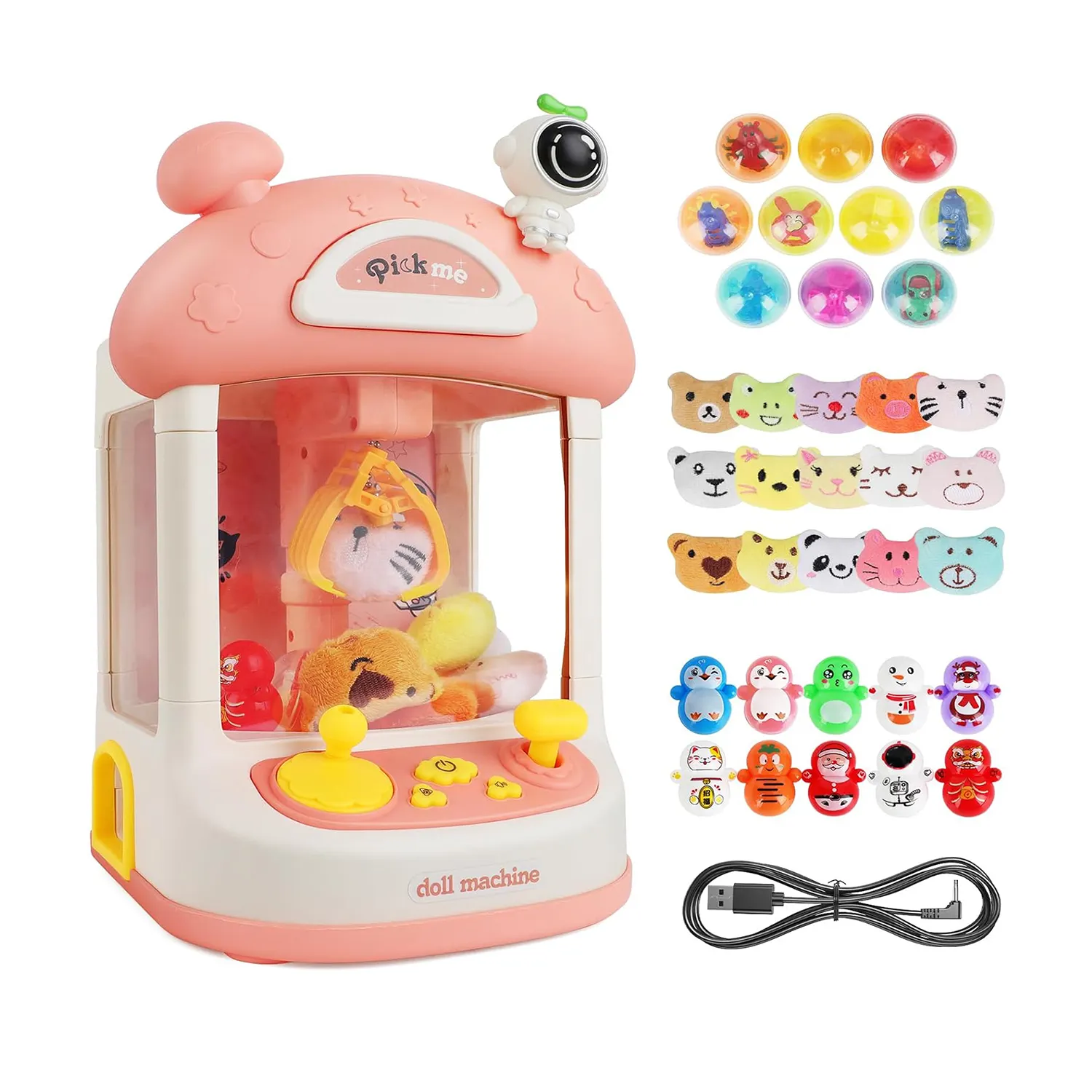 Juego de mesa Máquina de garras para niños Mini Máquina de dulces Grabber Prize Vending Arcade Juego Juguetes para niñas 3 4 5 6 7 años