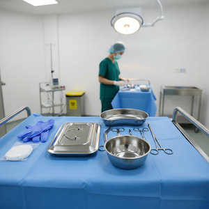 Kit de pansements chirurgicaux de qualité supérieure, boîte de matériel médical pour plaies, ensemble d'instruments en acier inoxydable, manuel, certifié CE par SurgiRight - Product Image 3