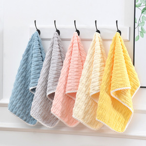 Juego de Toallas de Baño de Felpa Coral, 75x35 140x70, Secado Rápido, Color Sólido, para Uso Doméstico - Product Image 4