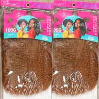 Produits Tendance Extensions de Cheveux Afro Crépus en Vrac 12" Cheveux Kinky Twist Tressage Marley pour Tresse Synthétique au Crochet