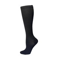 Chaussettes de compression montantes en nylon personnalisées pour femmes, respirantes, avec logo positionné, conçues pour la saison printanière, fabriquées par des fabricants