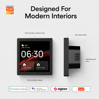 Panneau de contrôle intelligent 4 pouces IPS tactile Android Gateway HomeKit KNX Switch avec commande vocale et application WiFi pour mini-maisons et hôtels