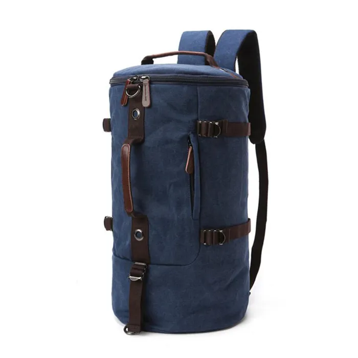 Sac à dos en toile multifonction pour hommes, sac de voyage en plein air