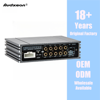 Processeur DSP 8 canaux pour voiture, 80W max, et amplificateur de puissance 4 canaux, autoradio, qualité japonaise AKM, fabrication OEM.
