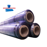 Film plastique souple en PVC, résistant à l'humidité, moulé par soufflage, transparent, auto-adhésif pour l'emballage de matelas
