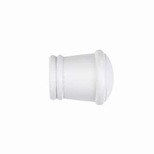 IDEAS WOOD LINE - Juego de 2 extremos de cortina en forma de cono, color blanco - Product Image 1