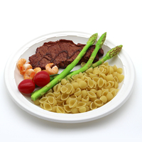 Boîte alimentaire jetable ronde de 10 pouces en MFPP, type clamshell, en PP, pour repas, micro-ondable, pour restaurant, à emporter, stockage alimentaire