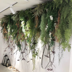 Plante murale artificielle en plastique <span class=keywords><strong>pour</strong></span> la décoration <span class=keywords><strong>de</strong></span> bureau, <span class=keywords><strong>de</strong></span> mariage et <span class=keywords><strong>de</strong></span> la maison, plantes artificielles, fausse fougère - Product Image 1