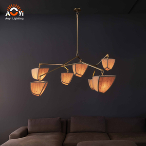 Lámpara <span class=keywords><strong>de</strong></span> Araña Aoyi con Ramas <span class=keywords><strong>de</strong></span> Árbol y Pantallas Esmeriladas - Iluminación Decorativa <span class=keywords><strong>de</strong></span> Alta Gama para Villas y Mansiones <span class=keywords><strong>de</strong></span> Lujo - Product Image 2