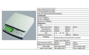 30kg/1g digitale Tisch-Post waage Kleine digitale Küchen waage - Product Image 5