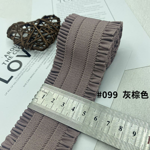 Xinran Custom 3D Jacquard Logo Cintura elástica de encaje 50mm de ancho Banda impresa con opciones de color personalizadas para mujeres - Product Image 6