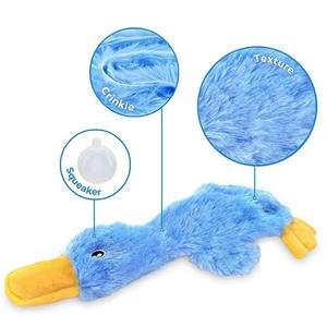 Yavru kırışık ördek Pet malzemeleri ile Squeak peluş köpek oyuncaklar köpekler için oyuncaklar çiğnemek - Product Image 3
