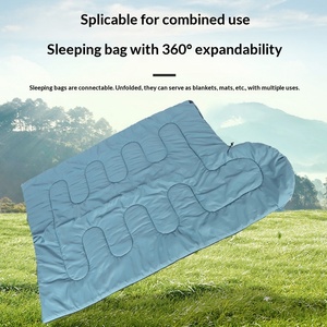 Saco <span class=keywords><strong>de</strong></span> Dormir <span class=keywords><strong>de</strong></span> Algodón con Relleno <span class=keywords><strong>de</strong></span> Plumón para Dormir Profundamente, para Acampar al Aire Libre, Viajar, Usar en Hoteles; Resistente a la Suciedad, Impermeable y Conectable - Product Image 3