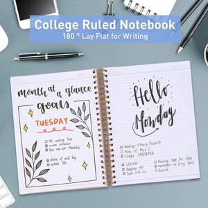 Bìa cứng tùy chỉnh 2024 2025 xoắn ốc máy tính xách tay bìa cứng A5 cuộc sống Tạp Chí máy tính xách tay Nhật ký kế hoạch in logo mô hình PVC Bìa - Product Image 2