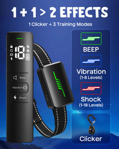 वाटरप्रूफ रिचार्जेबल ई-कॉलर रिमोट कंट्रोल के साथ वाटरप्रूफ रिचार्जेबल ई-कॉलर और सभी कुत्ते आकार के कुत्ते के लिए 3 सुरक्षा प्रशिक्षण मोड - Product Image 3