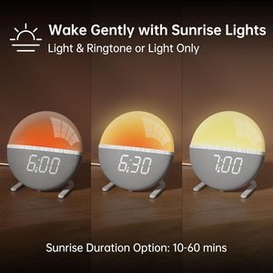 Nuevo Reloj Despertador Inteligente 2025, Lámpara de Noche con Luz Regulable Personalizable para Dormir - Product Image 2